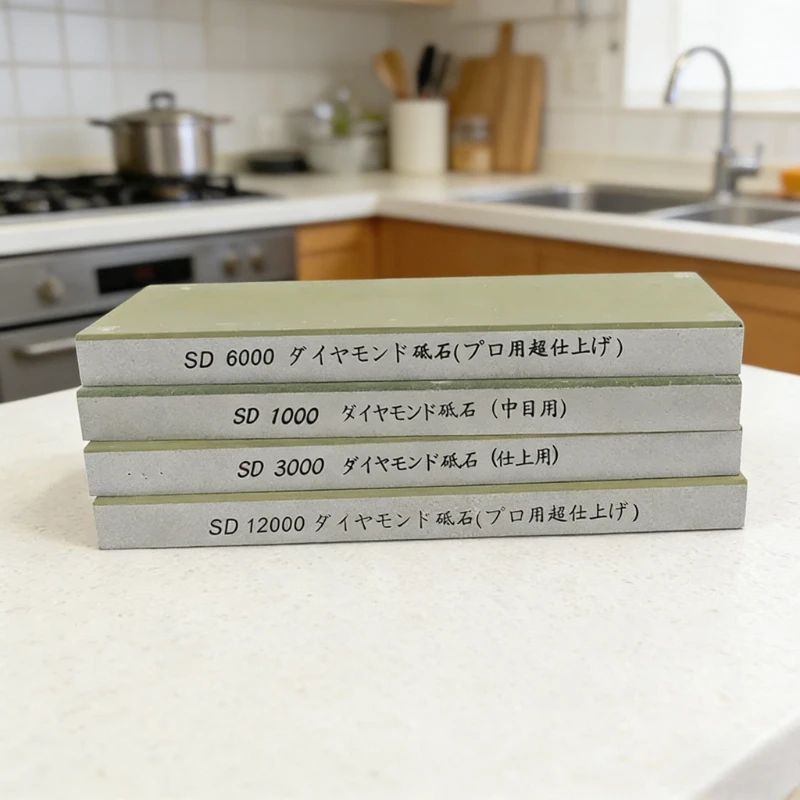 Japanese Sharpening Stone 1000 3000 6000 12000 Grit Professional Diamond Resin Grindstone Knife Sharpener Grinding Whetstone