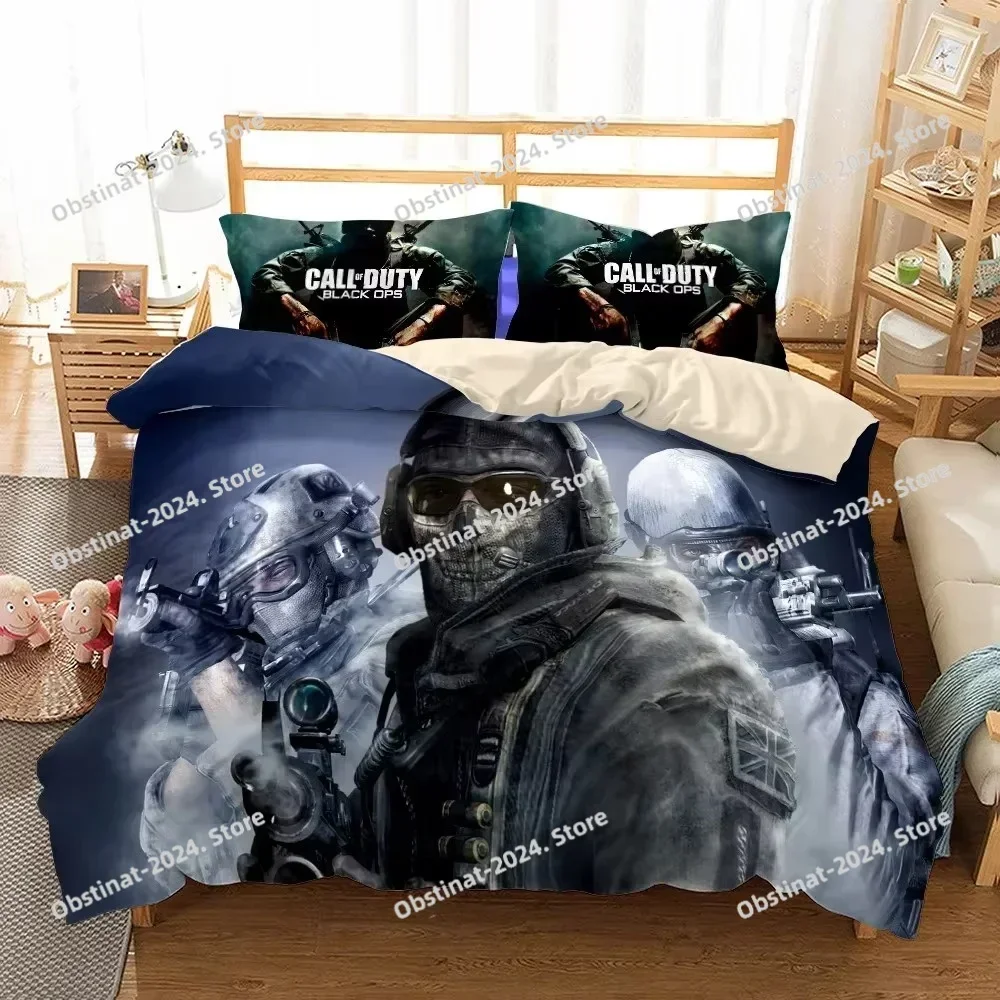 New 3D Print Call-of-duty Printed Bed Set Duvet Cover Pillowcase Bedding Set Bed Linen Sheet Quilt Cover Full Queen King Size