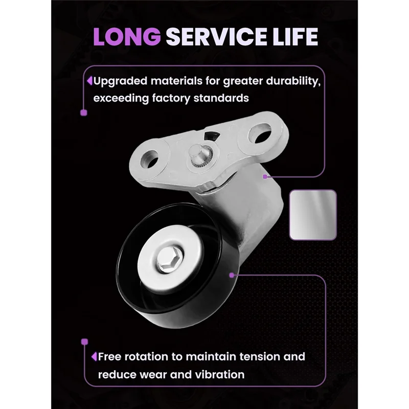 Pulley Assembly A/C Belt Tensioner 38159 For 2000-2008 Chevy Silverado Suburban Tahoe GMC Sierra Yukon# 12562065