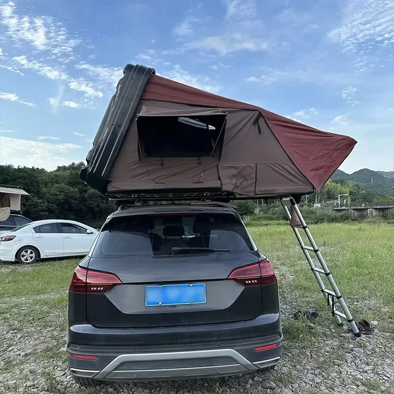Factory Wholesale 1-2 Person Auto Car Roof Top Tent Best Hard Shell Rooftop Tent for Outdoor Camping