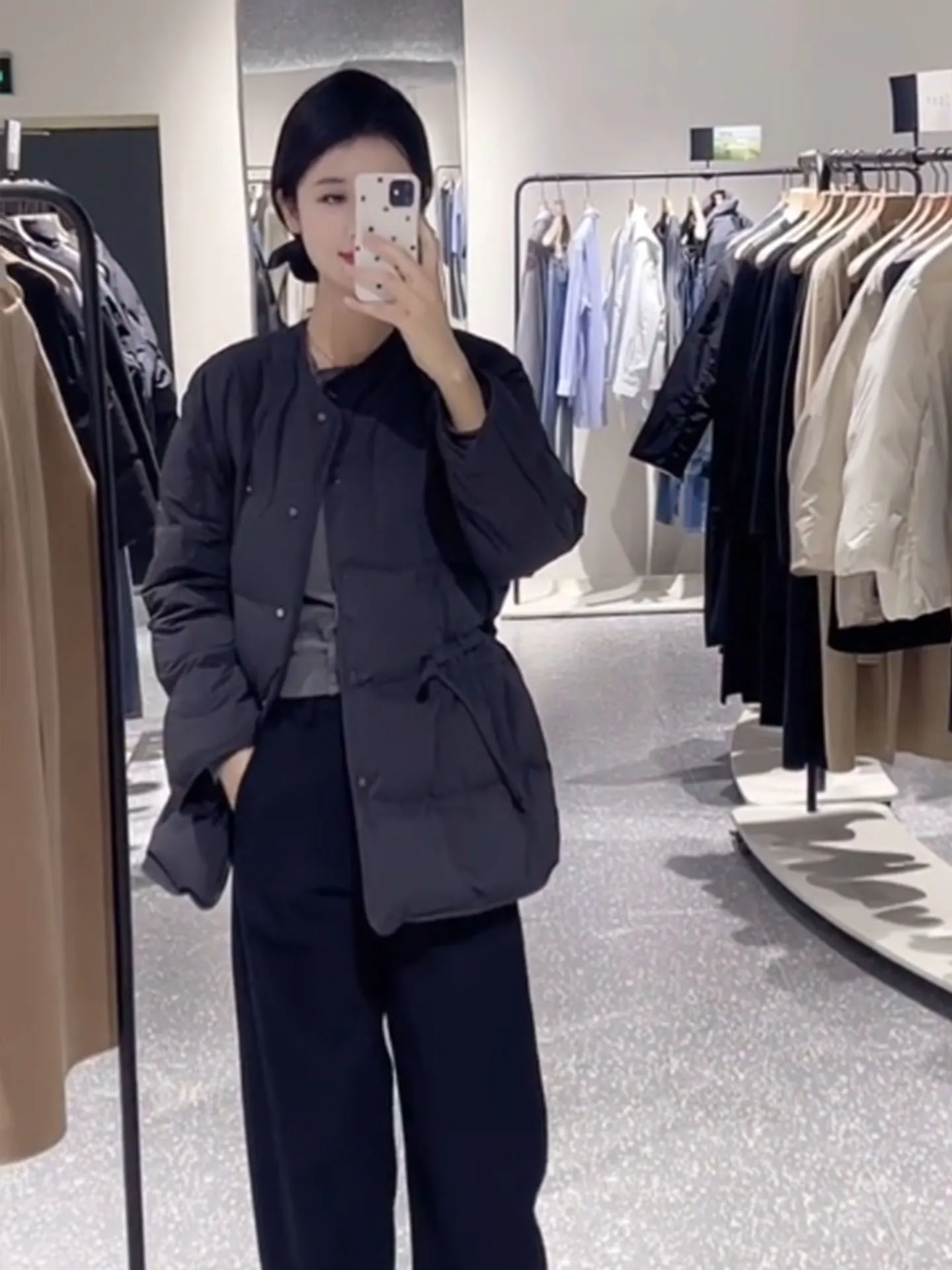 

Ele Bla Women's down Jaet Winter 2025 Thiened Dstring Waist Plaid Warm Bread Coat Korean Sle Commute Faion