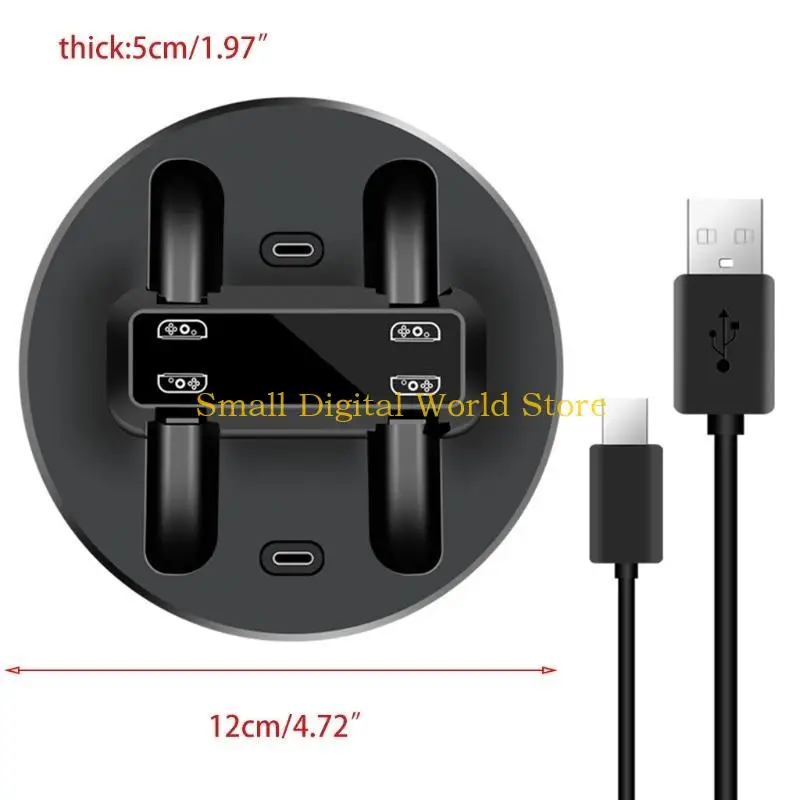 77ub Fit for Switch Console e Controller com várias portas carregamento para cobrança simultânea