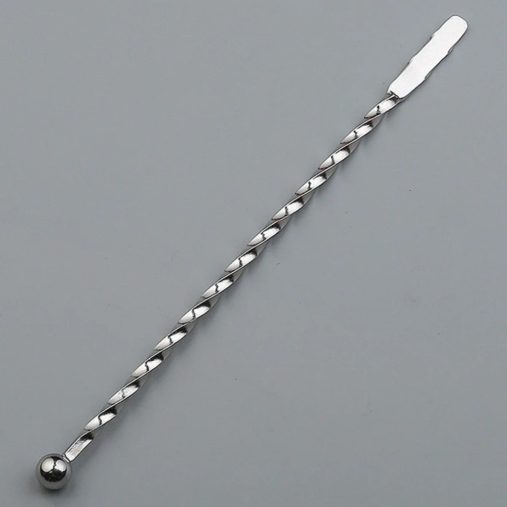 

4 Stainless Steel Stirring Sticks Spiral Bartender Cocktail Martini Stirrer Beverage Drink Juices Bar Coffee Shop