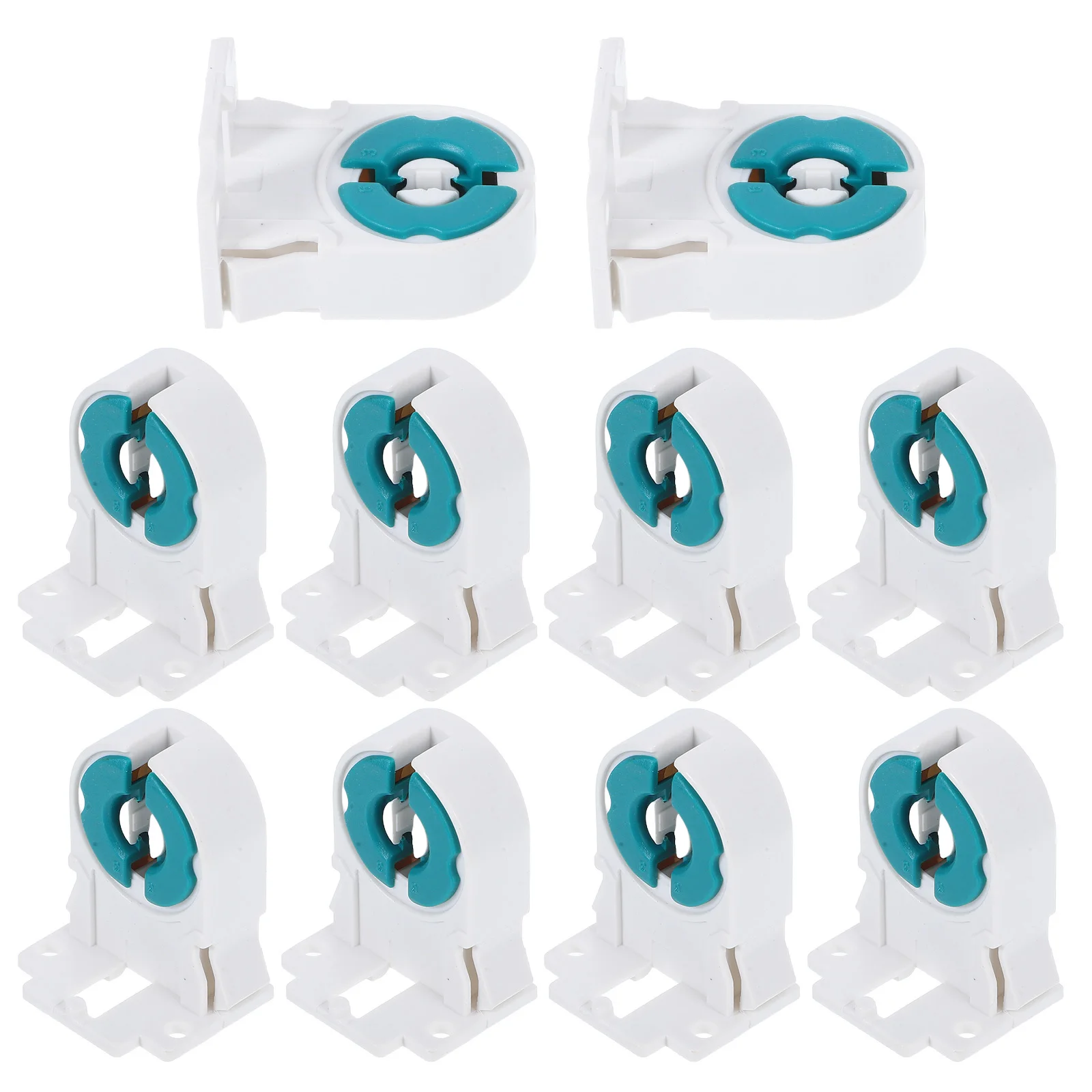 

10Pcs Grid Lamp Holder Secure Fluorescent Tube Socket for Office Commercial Ceiling Lighting Replacement Lamp Parts
