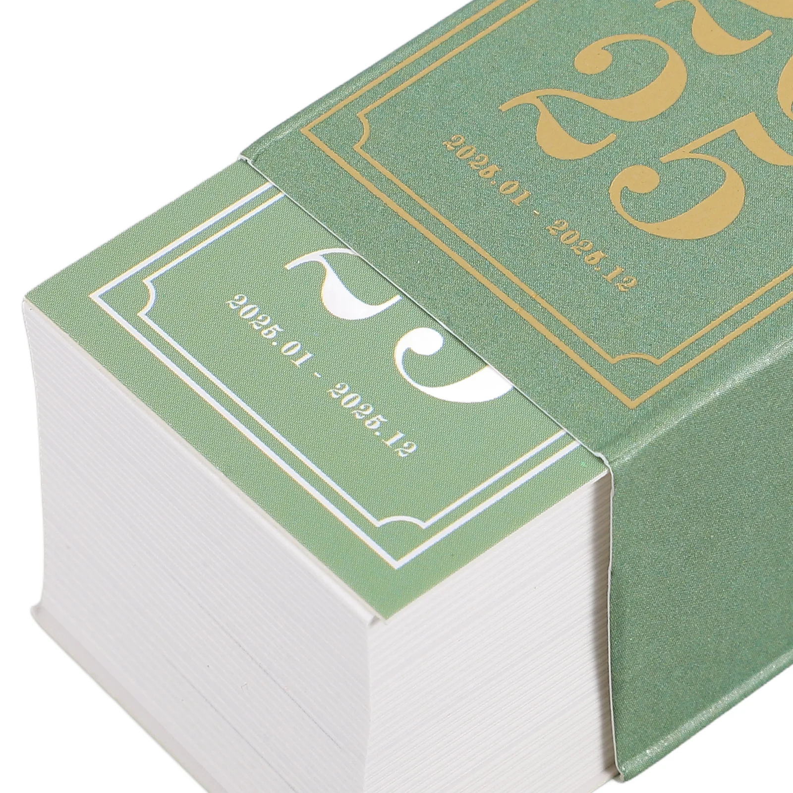 

2025 Mini Desktop Calendar Paper Small Desk Planner Vintage Office Home Gift Tearable Pages Clear for Family