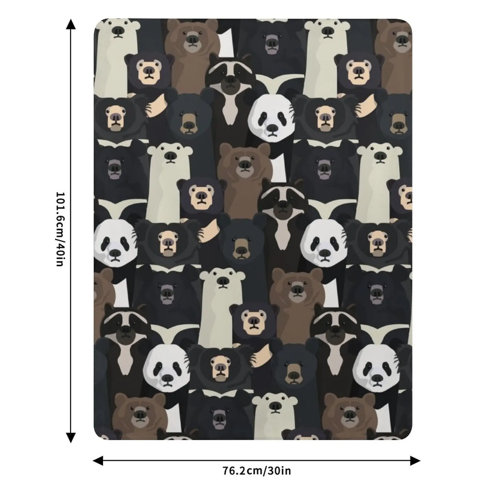 Bears of the world pattern Throw Blanket Stuffeds Plaid on the sofa Bed Sofas cosplay anime for winter Blankets 6