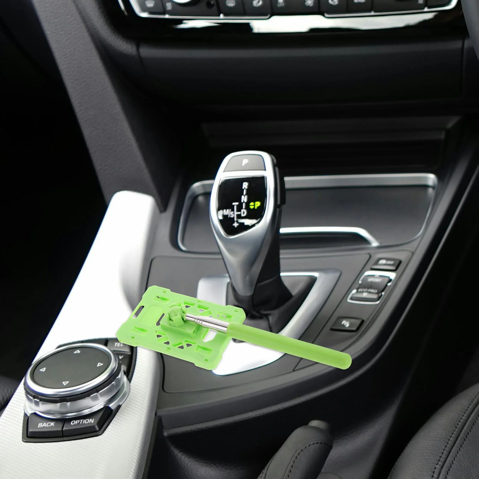 

Telescoping Rod Card Holder Extendable Heavy Duty Plastic Id Badge Holder for Parking Garage Toll Booth Access Vehicle Use