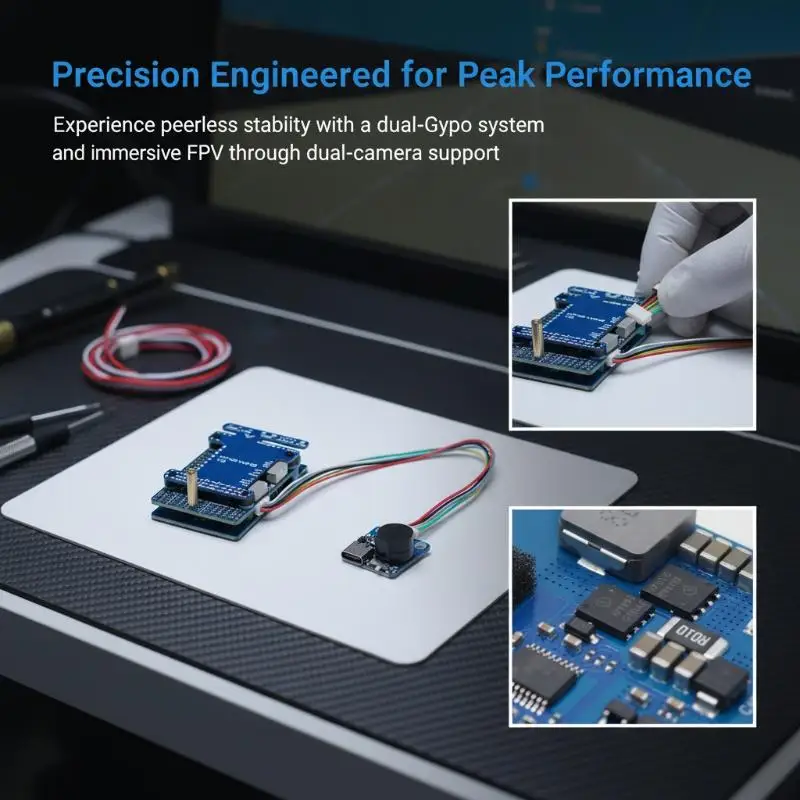 H743 WING V3 FPV Drone Flight Control Board with USB C Buzzer Module for RC Hobbyists DIY Drone Projects