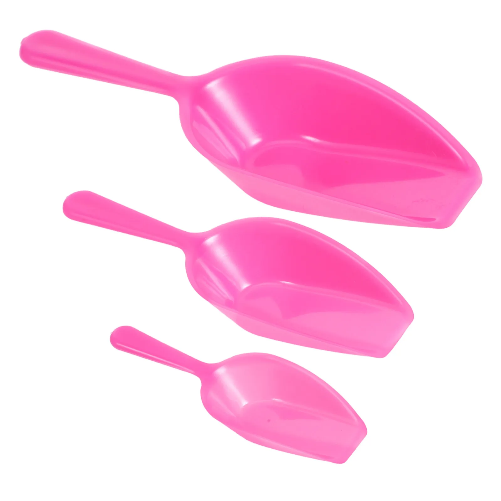 

3Pcs Mini Scoop Jewelry Bead Storage Essential Tool Compact Plastic Scoops for DIY Beading Organizing Flour Coffee Pet Food Ice