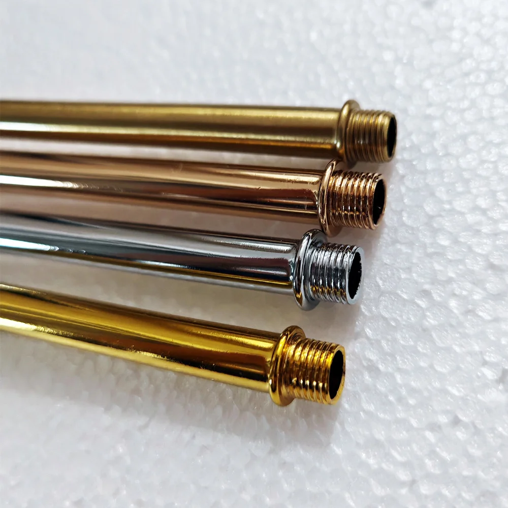 مصباح طاولة/مصباح سقف/مصباح معلق ربط قضيب M10 برأسين خيط خارجي معدني مجوف ملحقات إضاءة الأنبوب