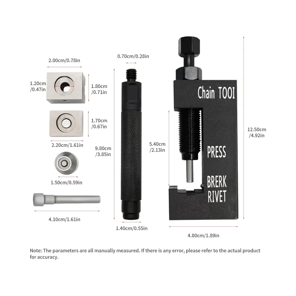 Motorcycle Chain Breaker & Riveting Tool 08-0470 for 520 525 530 Chain Motorcycle Repair Accessories