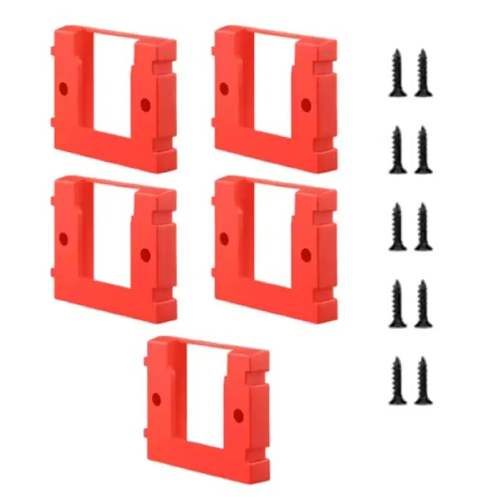 Red Abs Battery Mount For Einhell Power Tool Organizer Wall Hanger Storage Dock Station Rack Desk Space Saver Holder