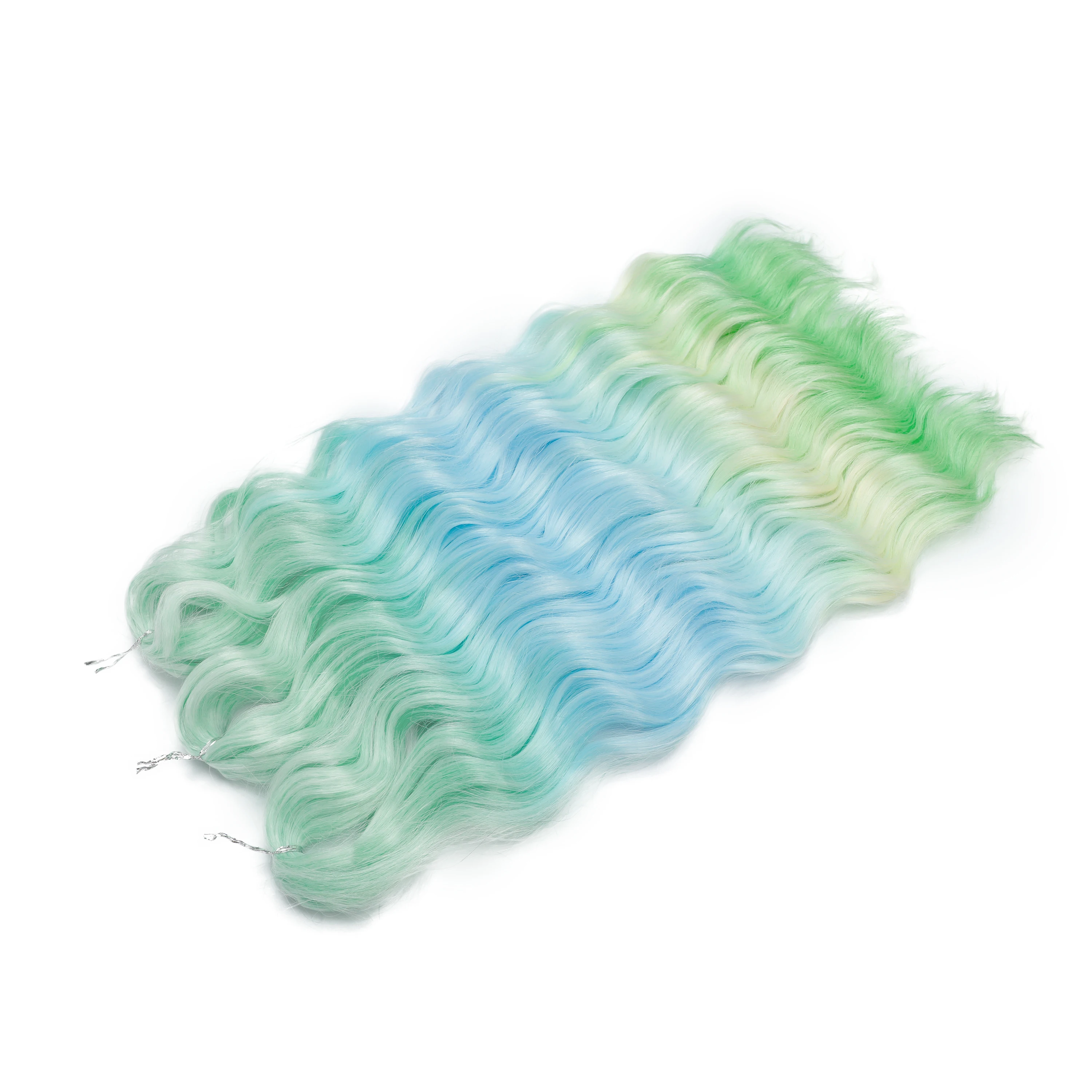 Anna 3 stuks 24 inch body wave gehaakte ombre regenboog 300g gekleurde vlechten roze ombre blond 613 haarverlenging water wit zilver