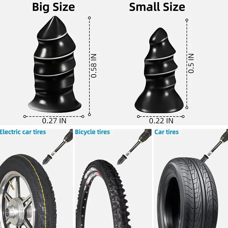 Vacuum Tyre Repair Nails Tire Repair Tool Set with Repair Glue Rubber Puncture Fix Kit for Car Truck Motorcycle