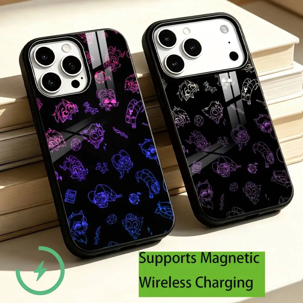 Cartoon H-Helluva B-Boss Phone Case For iPhone18,17,16,15,14,13,12,11 Plus,Pro Supports Magnetic Wireless Charging Gift