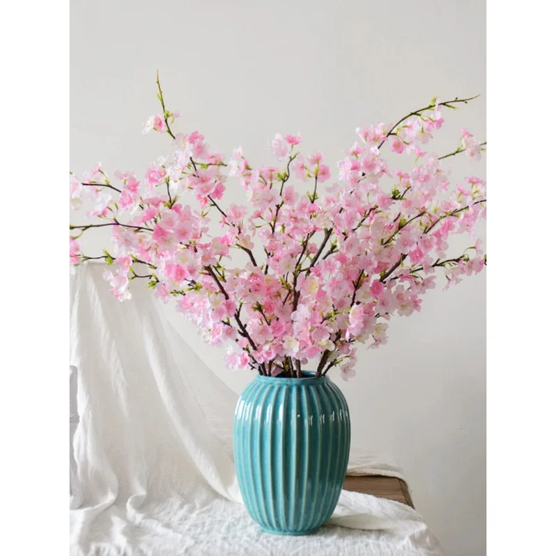 Picture 3: Artificial Cherry Blossom Branches, Silk-Like Plastic Flowers for Wedding Arch, Party & Home Decoration