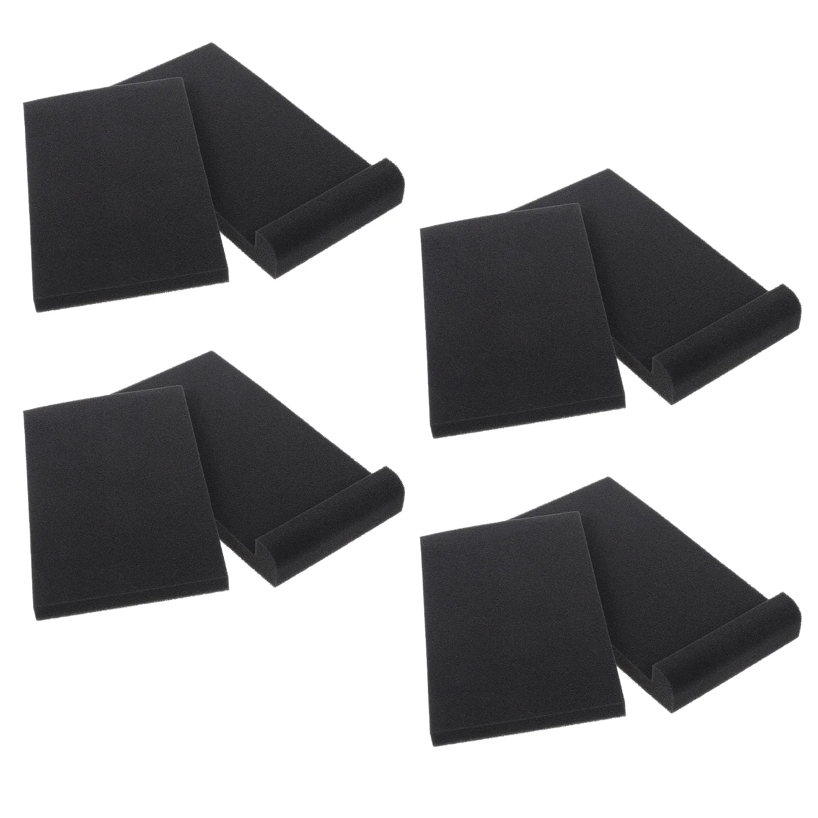 

4pcs Black Anti-shake Speaker Pad Low-frequency Subwoofer Vibration Damping Studio Monitor Soundproof Acoustic Isolation