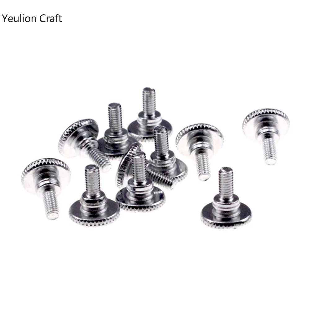 YeulionCraft 10pcs Home Sewing Machine Metal Feet Thumb Screw For Lockstitch Presser Foot For Tailor Sewing Tool Accessories