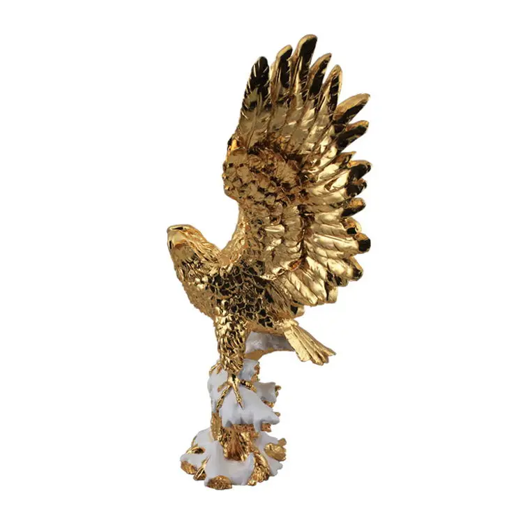 Роскошное украшение для офиса, украшение для стола, подарочное украшение, скульптура Aigle Esculturas De Aguilas, шичущий дизайн, золотой орел