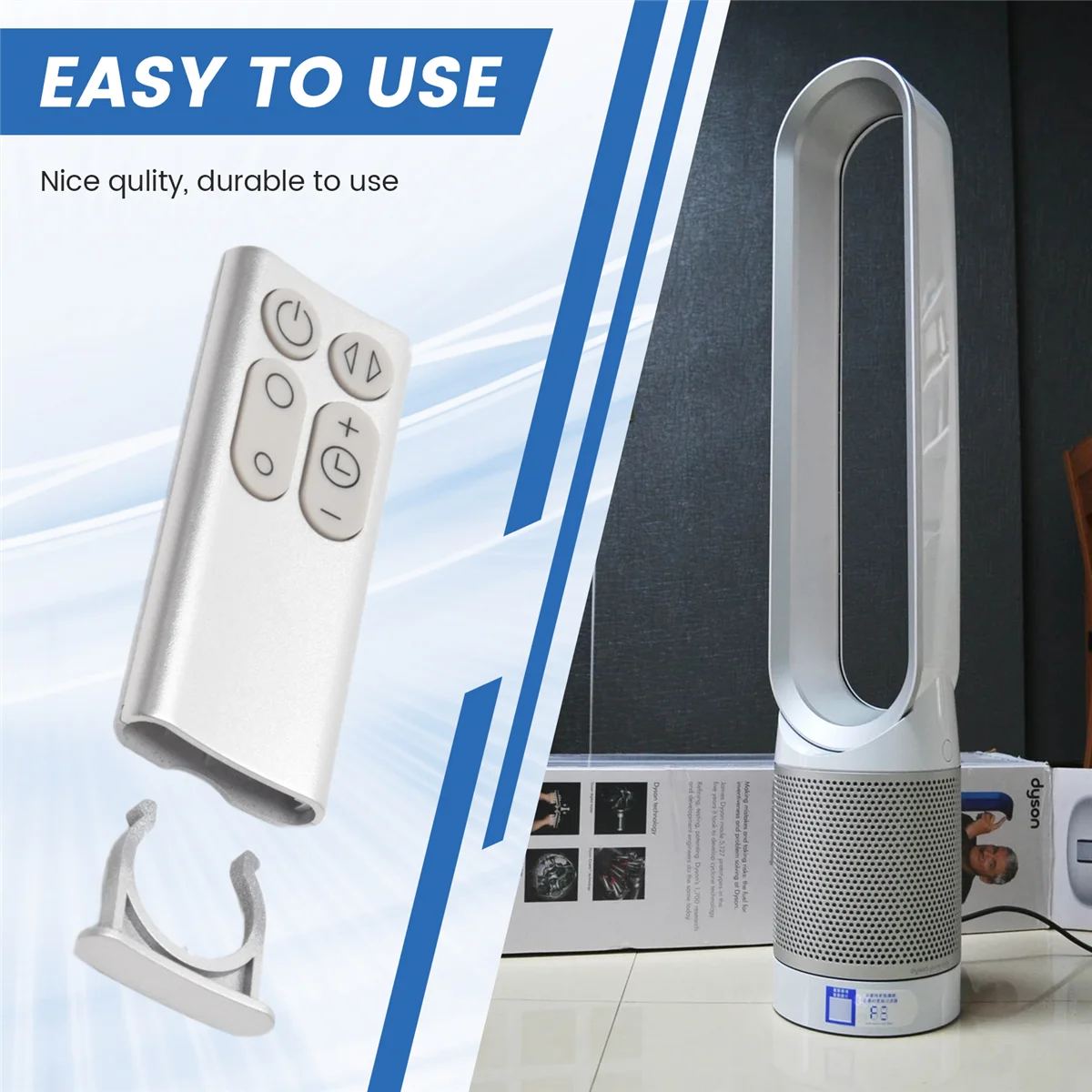 

A12R 965824-07 Remote Control for Dyson AM11 TP00 TP01 Pure Cool Tower Air Purifier( Silver)
