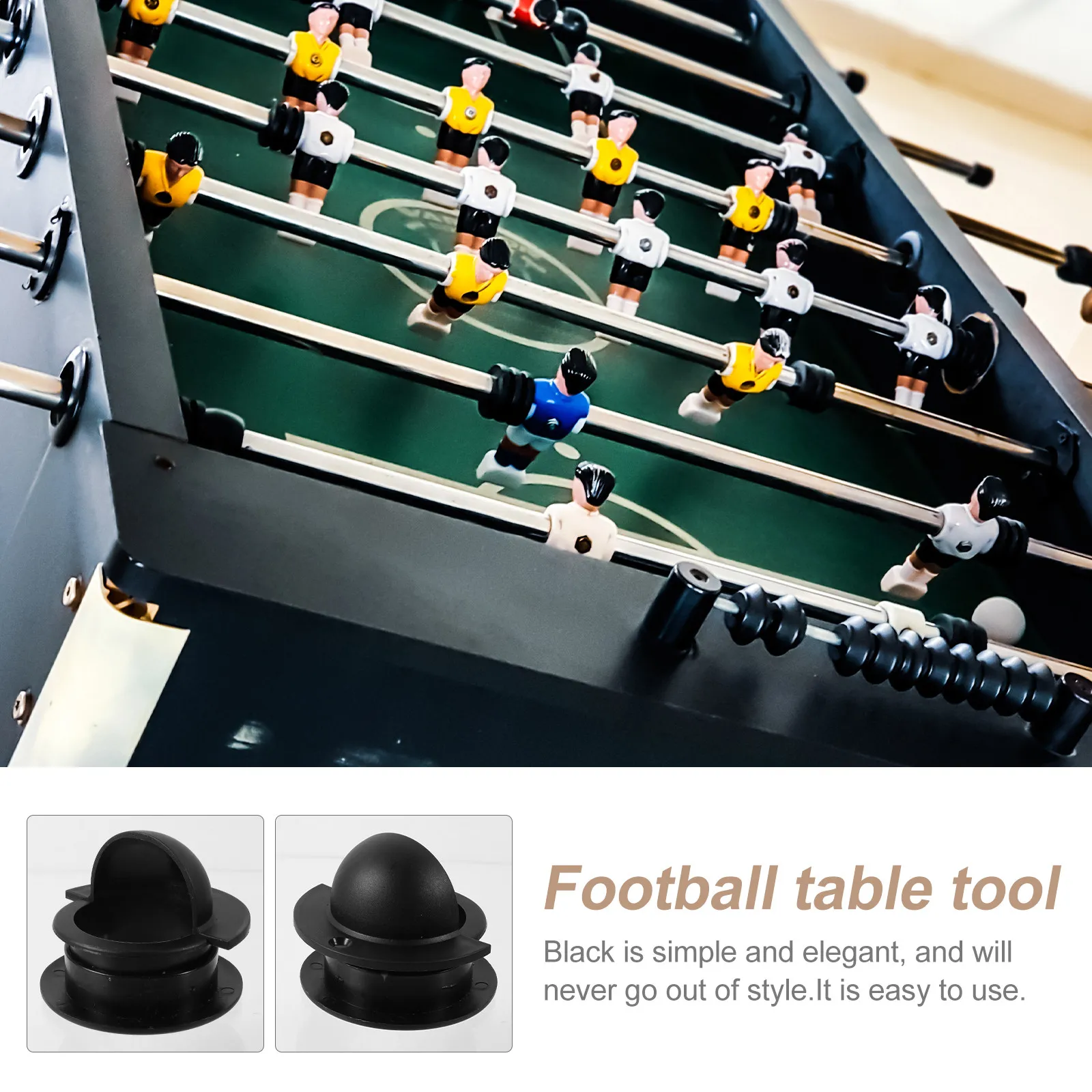 

12Pcs Standard Foosball Table Entry Dishes Black Plastic Universal Parts for Football Machine Accurate Ball Launcher Accessory
