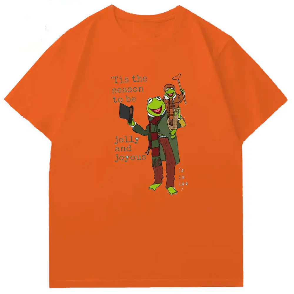Muppet Christmas Carol - 'Tis The Season تي شيرت ثقيل الوزن تي شيرت للرجال مضحك جرافيك تي شيرت رجل وامرأة ملابس الشارع