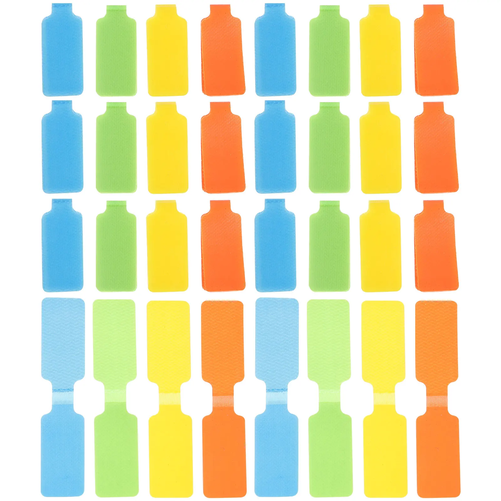 

50pcs Cable Labels Writable 20x45mm 8 Colors Wire Tags Charging Cord Identifiers Electronic Markers Reusable