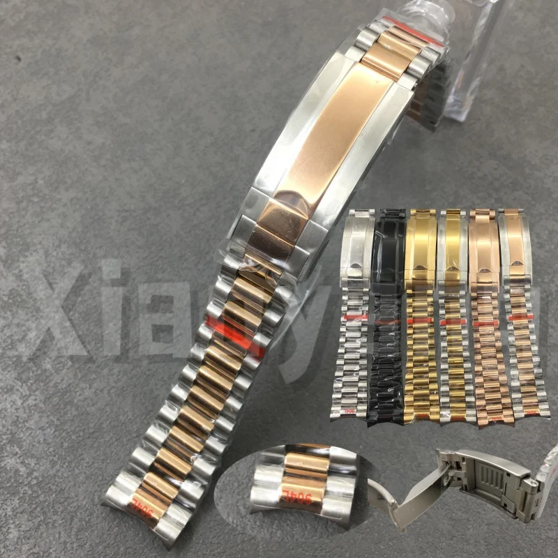 

Ремешок для часов President 20 мм, новый, с изогнутыми концевыми звеньями, с застежкой Glide Buckle, подходит для мужских часов для дайвинга с корпусом 36 мм, 39 мм, 40 мм, запчасти для часов.