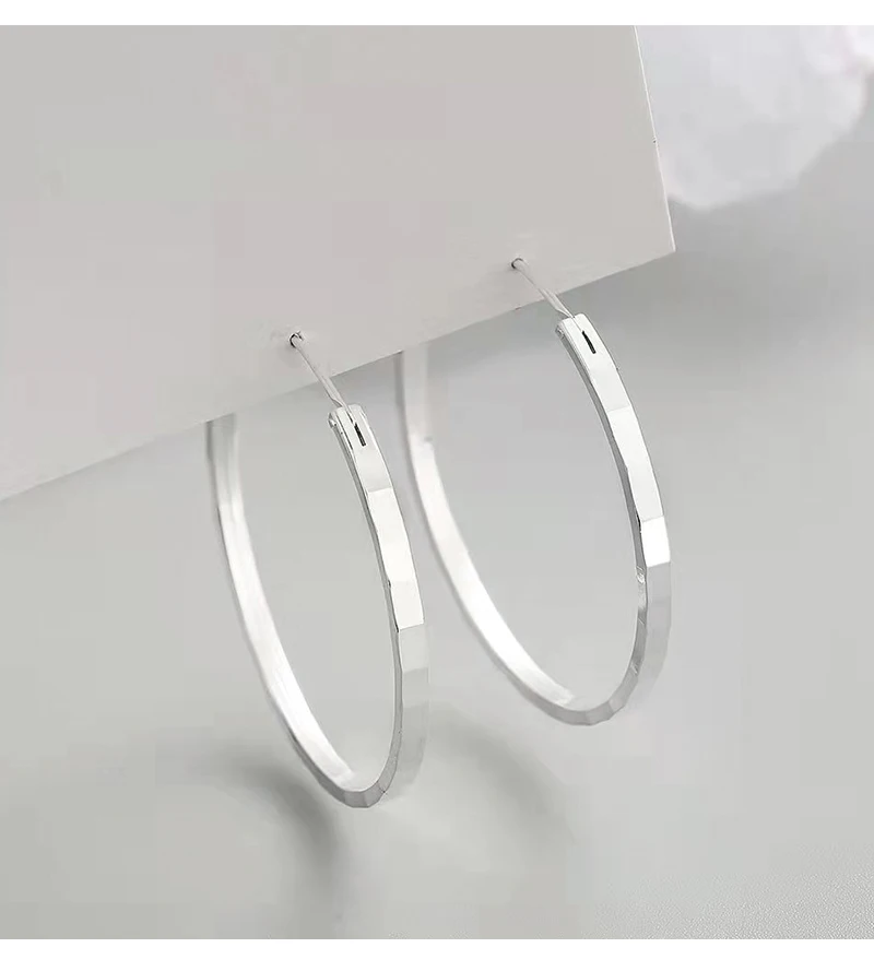Somilia Neue Mode 925 Sterling Silber Große Creolen Für Frauen Neue Mode 18 K Gold Überzogene pid • Mustafa Kollektion Schmuck – Detail 16