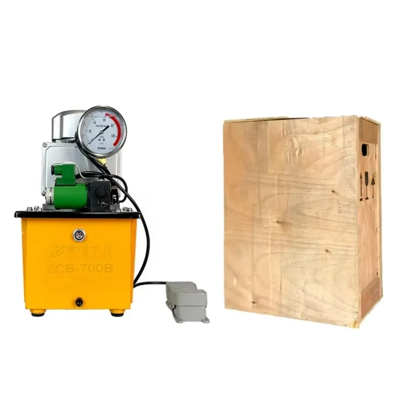 ZCB-700B 220V 700 Bar High Pressure Hydraulic Ram Piston Oil Pump Station with Electric Motor Single Stage Pump