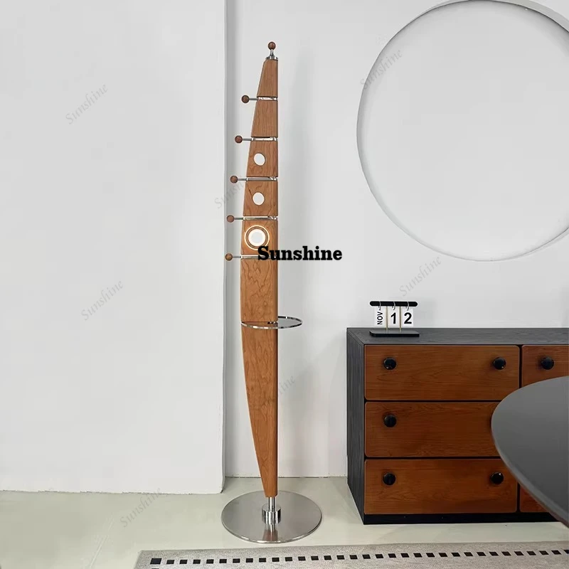 Solid wood sailboat coat rack home decoration vertical shelf ornament