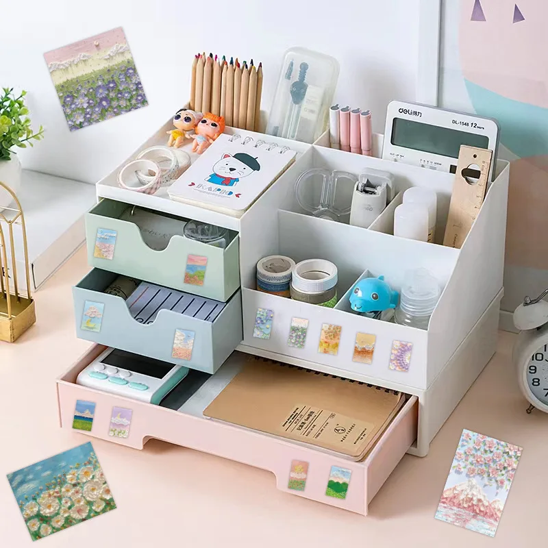 10/30/55 шт., наклейки с рисунком растений