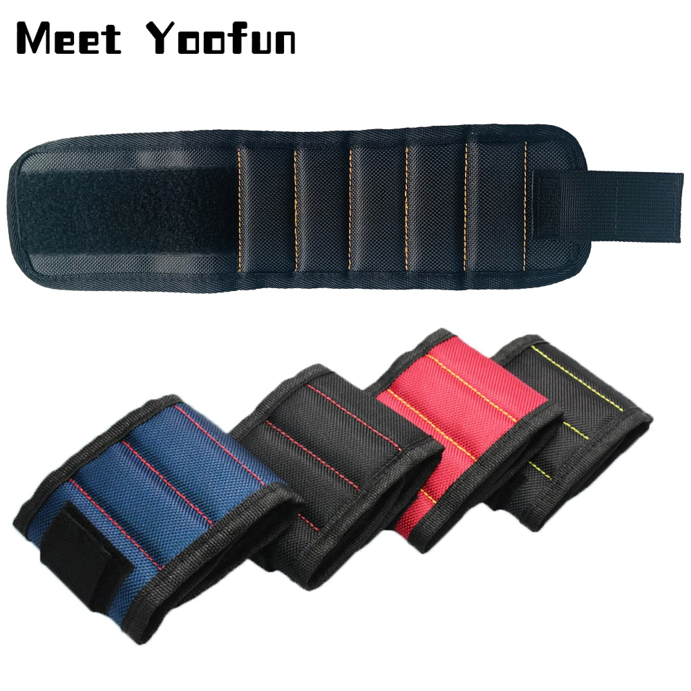 Strong Magnetic Wristband Magnets Bracelet Tool Storage Bag Repair Tool Holding Screws Holder