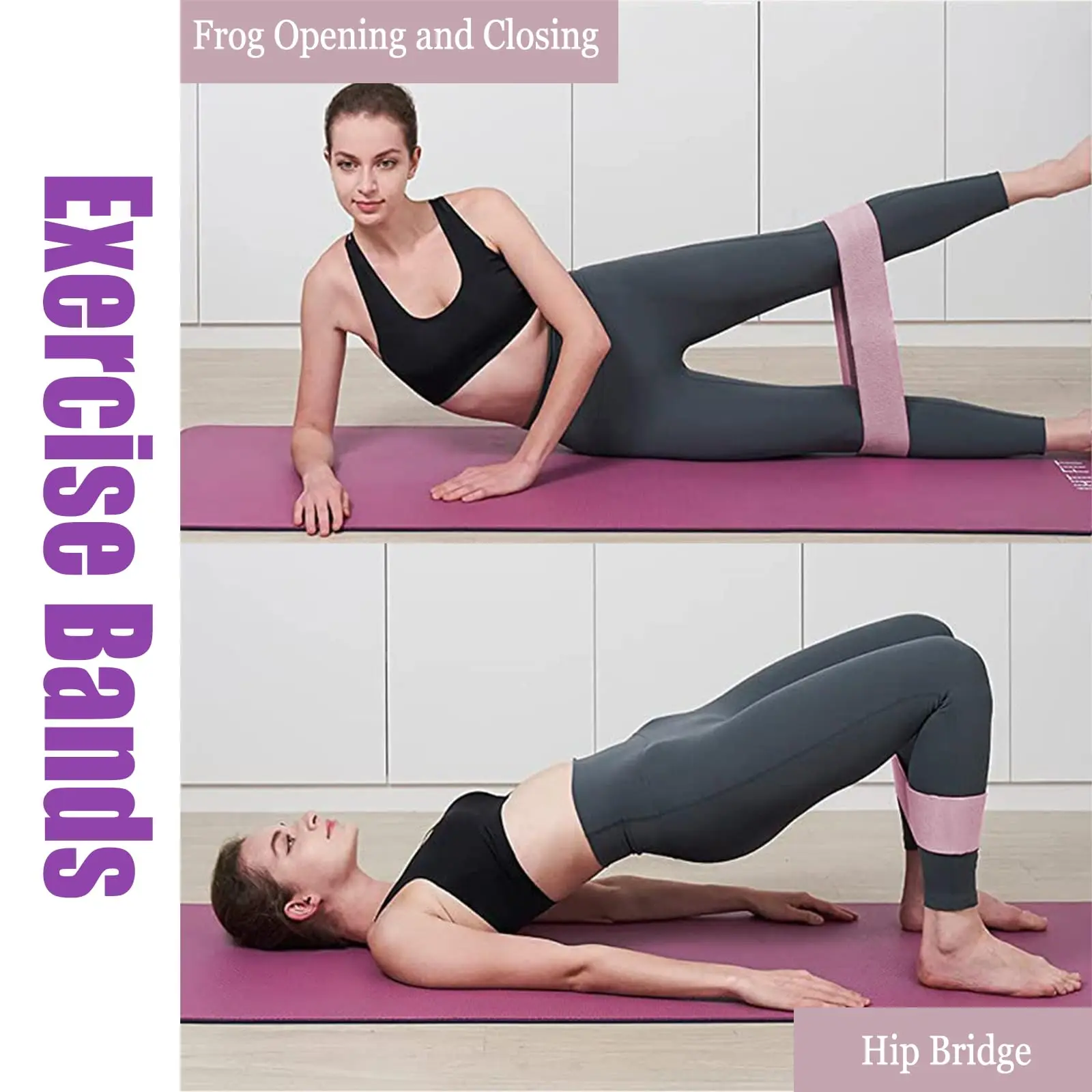 Fitness Elastic Resistance Bands Home Pilates Gym Yoga Resistance Bands Stretching Training Crossfit Sport Workout Equipment