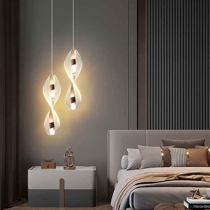 Nordic Lustre LED Pendant Light Hanging Lamps For Ceiling Interior Living Lighting Bedroom Bedside Home Decoration Pendant Lamp