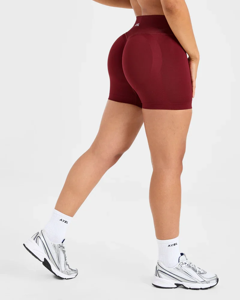 Marken-Nahtlose Yoga-Shorts — Po-formende Fitness-Shorts, Dehnbare Kompressions-Shorts für Damen, Feuchtigkeitsableitend – Detail 10