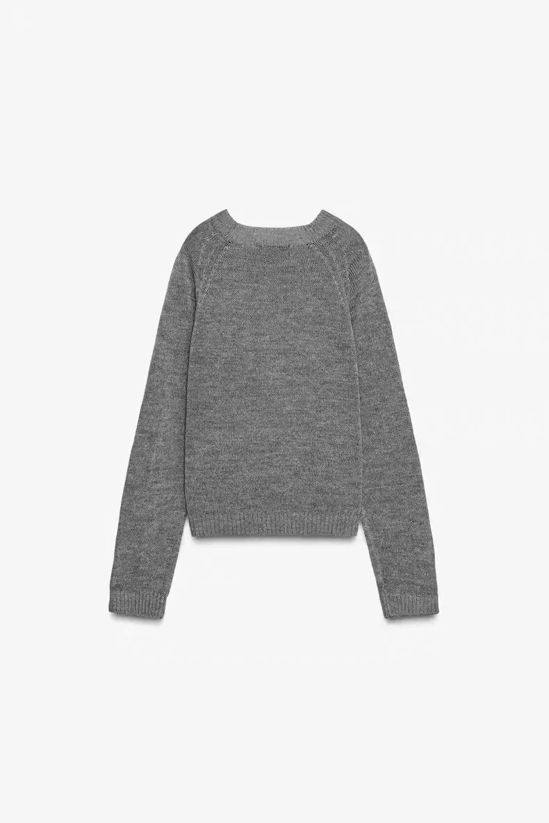 Retro Baker Sle Long Sve Knitted irt New Arrival Fall Season Women's Faion One oulder Design Comfortable Loose Fit