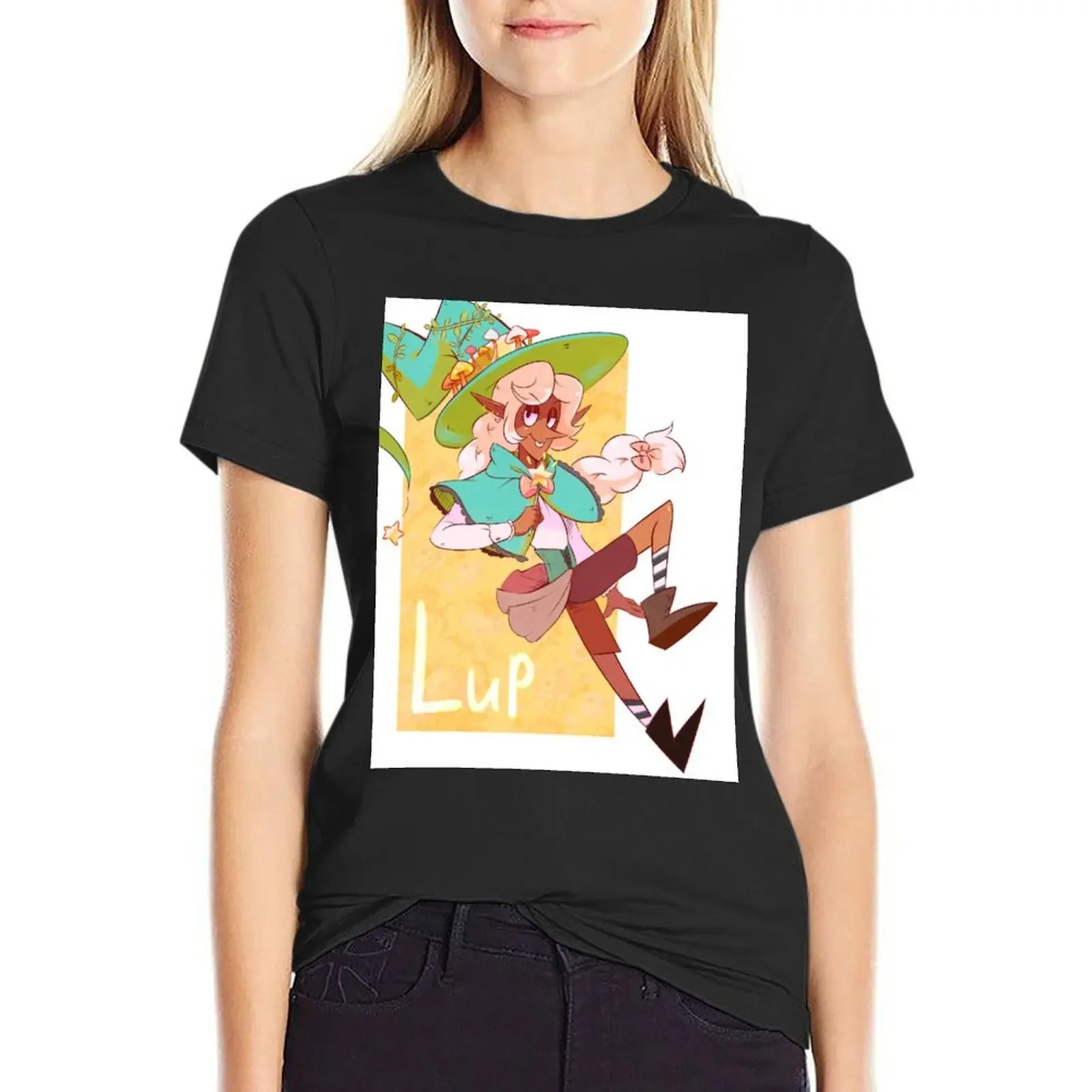 

Lup T-Shirt anime sweat funnys animal prinfor Women's tee shirt