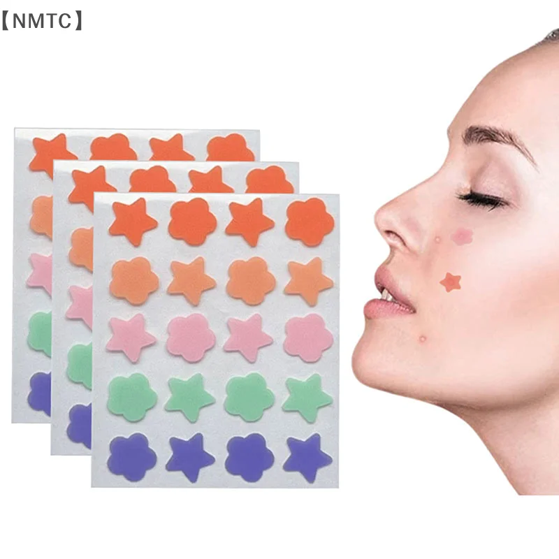 Pegatinas coloridas para acné, pegatinas invisibles y transpirables para acné, herramienta impermeable para el cuidado de la piel, herramienta de eliminación de acné, herramienta para el cuidado de la piel Facial