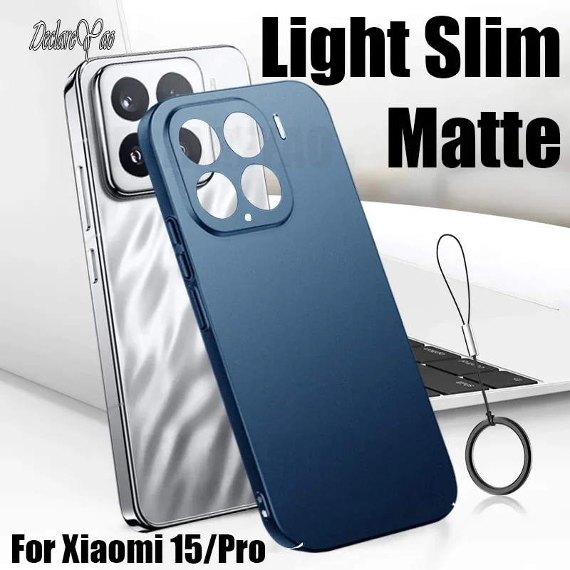 DECLAREYAO Luxury Light Slim Matte Particles Hard Coque For Xiaomi 14 Ultra 13T 13 Lite 12T 12 12X 12S 11 Lite 5G NE 15 Pro Case