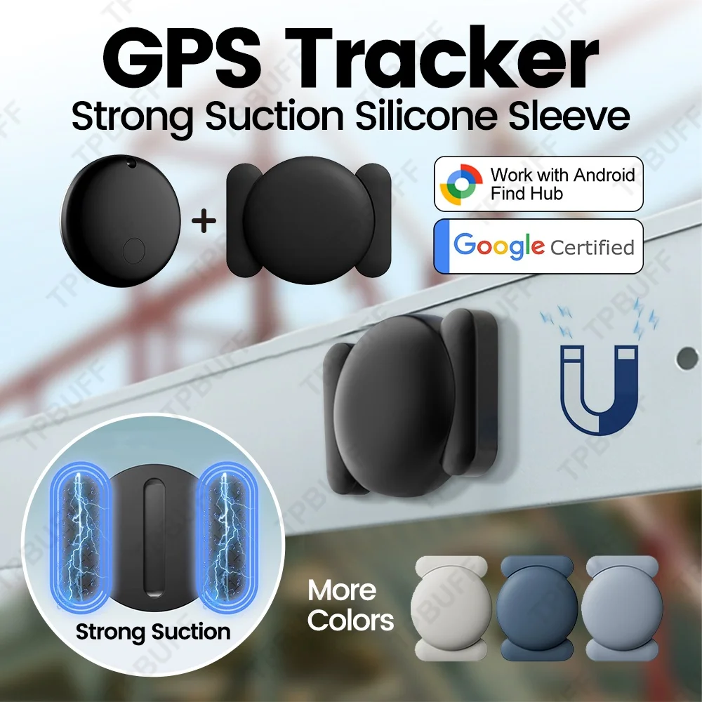 Android GPS Tag Air Tracker work with Google Find My with Strong Magnetic Anti-loss Positioning Device Kits for iphones Locator