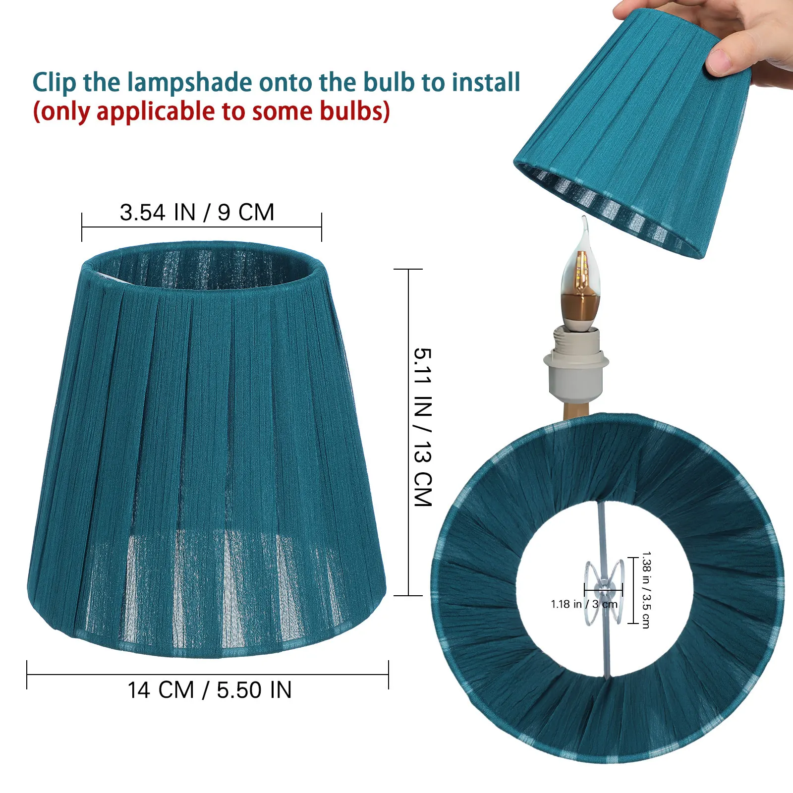 Premium Cloth Lamp Shade for Bedroom Living Room Study Office Dust Protection Eye Light Diffuser Home Decor Simple