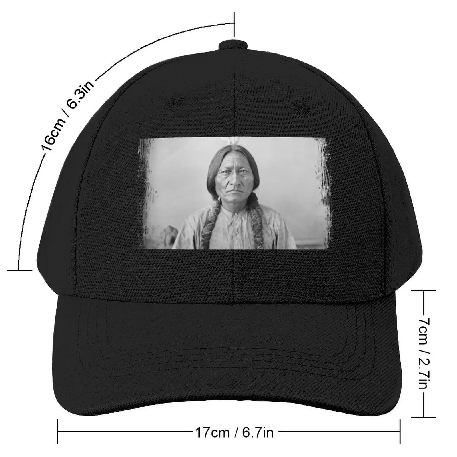 Sitting Bull Hunkpapa Lakota leader Standing Rock United States USA Aboriginal Picture black and white HD High Baseball Cap