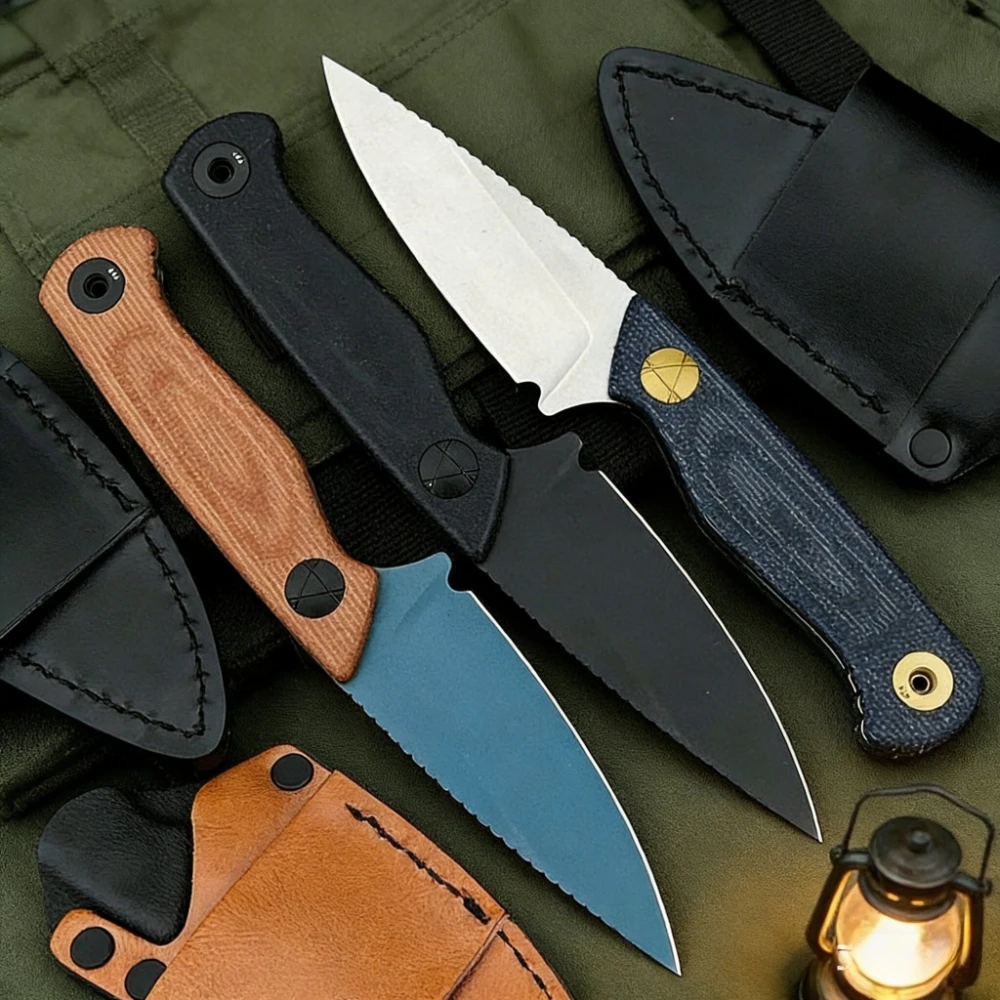 

New High Quality 203-1 Survival Fixed Blade Knife with Sheath D2 Blade G10 Handle Outdoor Camping Knife Jungle Utility Knife