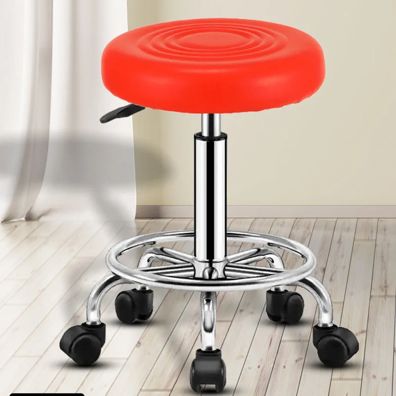 

Make Up Professional Barber Barstools Hairdressing Leather Rocking Adjustable Bar Chairs Height Relaxing Sillas Bar Furniture