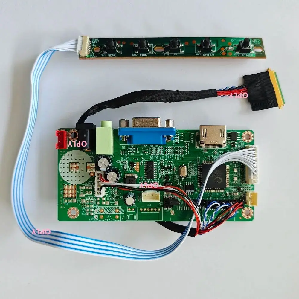 Kit para B156XW02 V2 B156XW02 V6 B156XW02 1366X768 15,6 "monitor de pantalla de panel LED Compatible con HDMI placa controladora VGA 58C