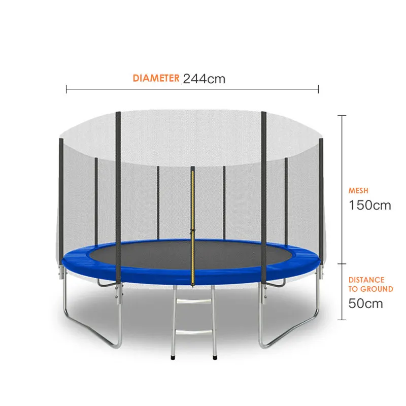 

Hot Sale 10FT Outdoor Trampoline Manufacturer Price for Fitness Equipment Children PP Jumping Trampoline New