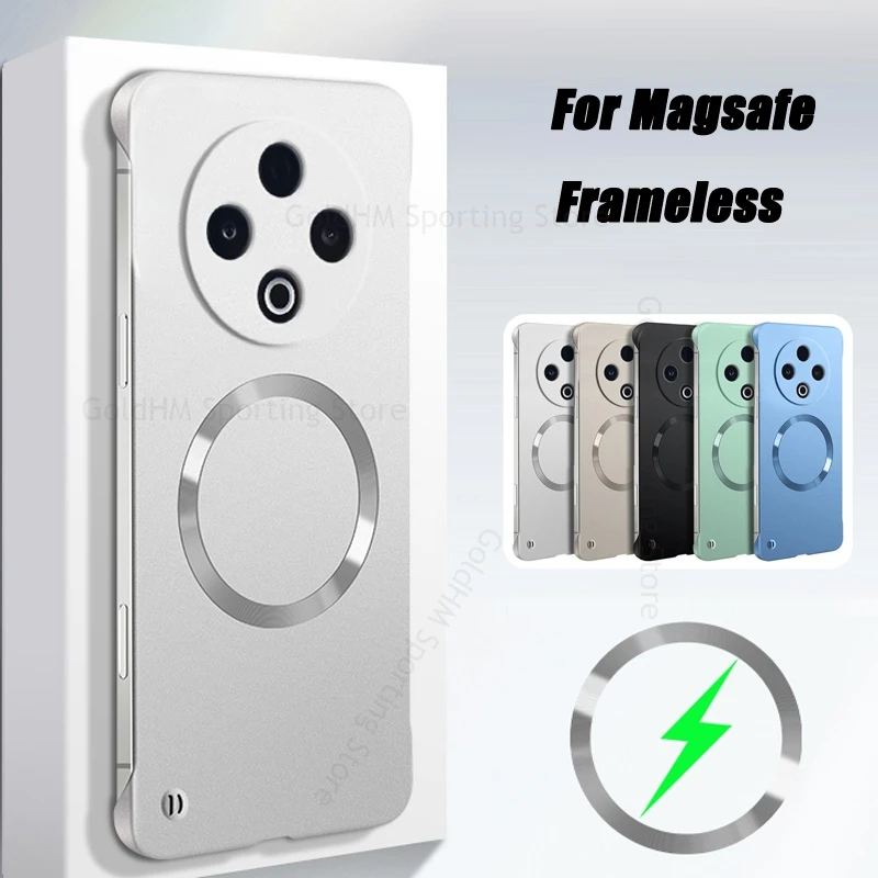 

For vivo Y500 Y300 Pro Y200 GT For Magsafe Matte Frameless Case For VIVO X200 Ultra X200 Pro mini Magsafing Tough Frosted Cover