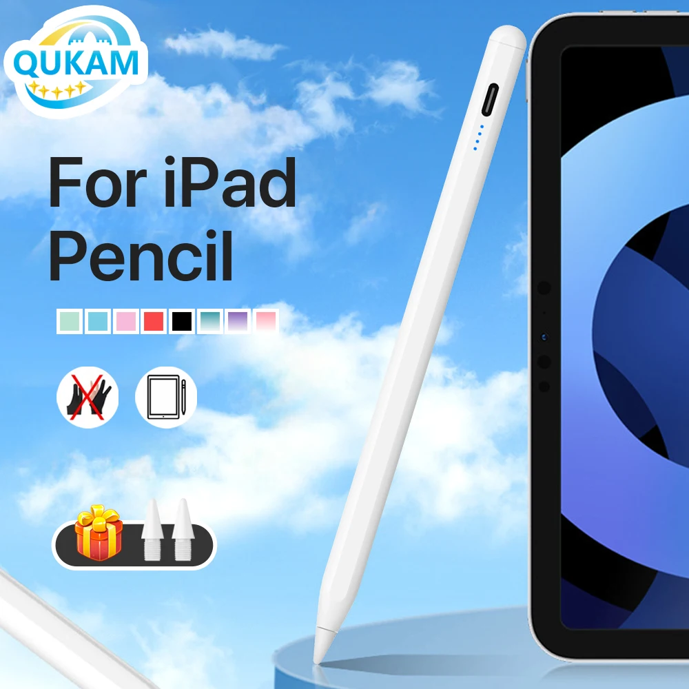 

For Apple iPad 6 7 8 9 10 Mini 5 6 Air 3 4 5 Pro 3 4 5 6 Stylus for Apple Pencil With Palm Rejection for iPad Pencil with Nibs