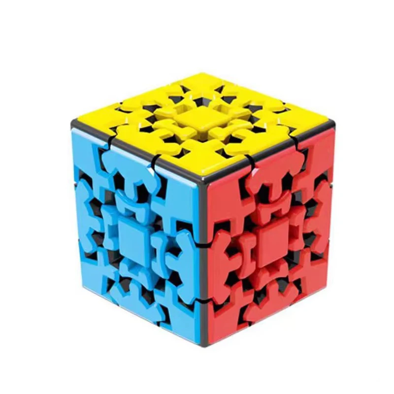 Gear Cube 3x3x3 Smooth Turning Stickerless Professional Puzzle Toys Brain Teasers for Teens Kids Adults Educational Gifts